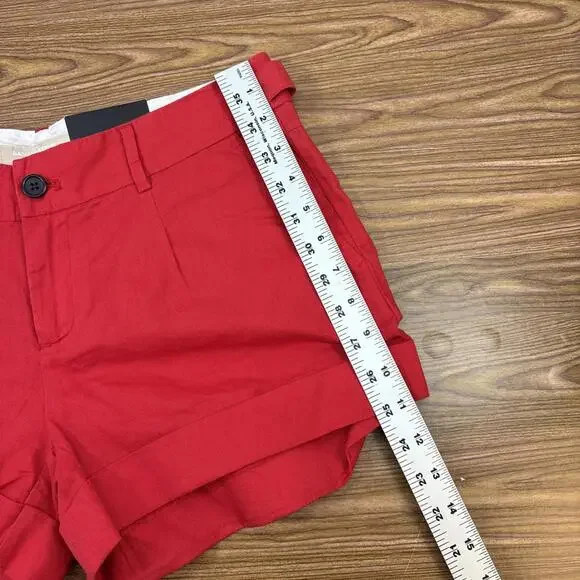 Banana Republic Martin Fit Women’s White 100% Cotton Mid Rise Chino Shorts Sz 6 - Picture 6 of 6